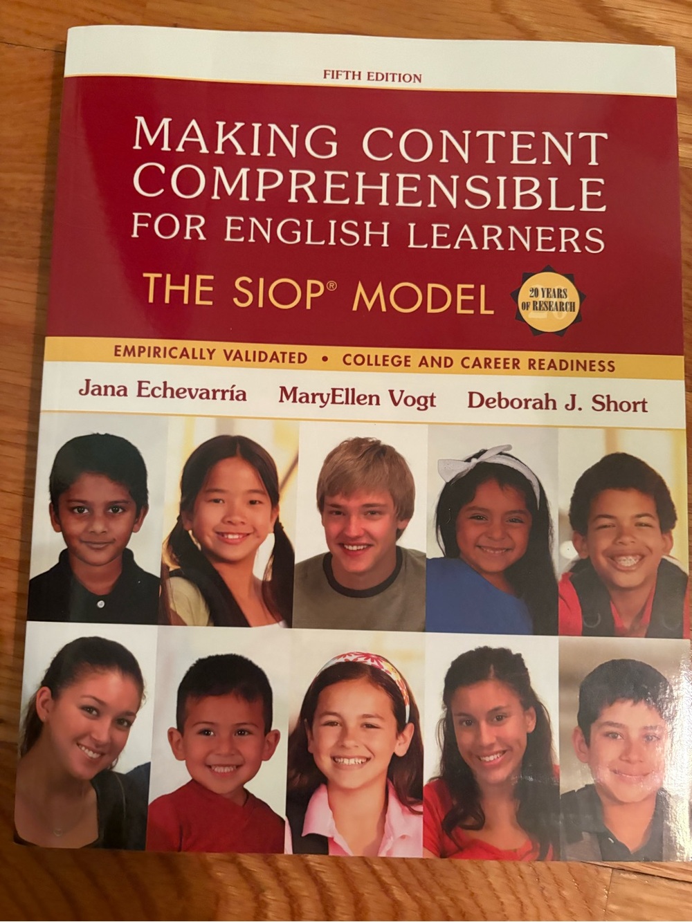 Pearson Making Content Comprehensible for English Learners — Red and Cream Cover
